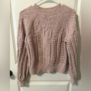 Margaret O'Leary Blush Cable Knit Sweater